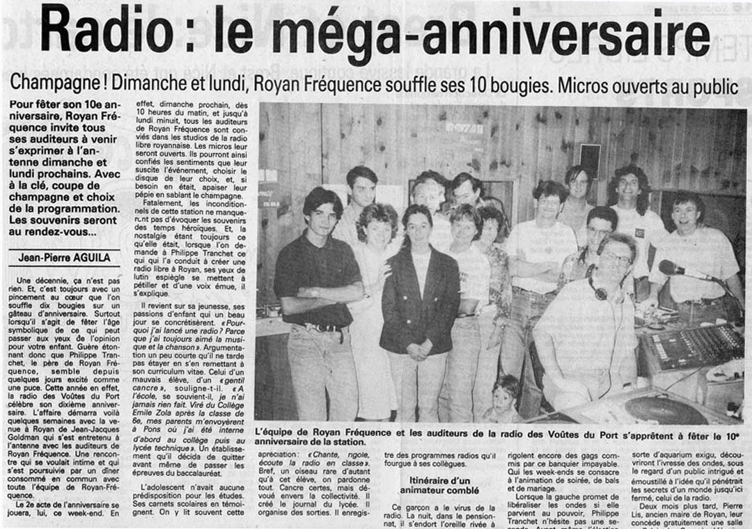 article paru dans La France
